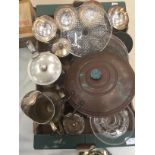 A quantity of EPNS to inc a decanter stand,