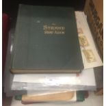 A box of World and GB stamp albums/stock books