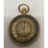 An 18ct gold ladies pocket watch