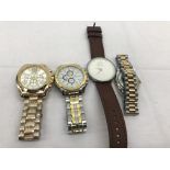 Four gentlemens' dress watches