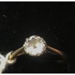 An 18ct diamond solitaire approx .