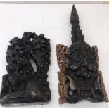Two 20th century Burmese carvings,