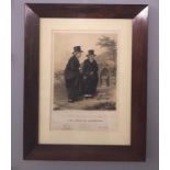 'The Ladies of Llangollen' (Lady Eleanor Butler & Sarah Ponsonby), lithograph, by James Henry Lynch,