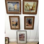 Four Norfolk travel reproduction posters, each approx.