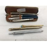 A cased Parker 51 set;