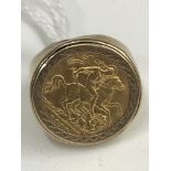 A 1913 half sovereign ring