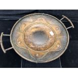 A large copper Arts & Crafts centrepiece bowl