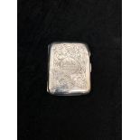 A HM silver cigarette case