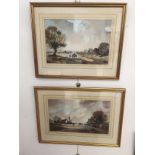 Two landscape watercolours by John Snelling,
