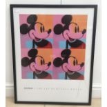 An Andy Warhol lithograph, 'The Art of Mickey Mouse',