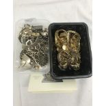 A quantity of silver jewellery to inc a Chester Charles Horner bracelet