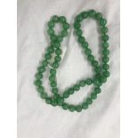 A string of jade beads