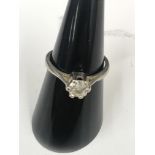 An18ct diamond solitaire approx 0.