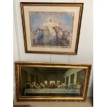 Two pictures of religious interest to inc a print after Margaret Tarrant,