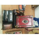 A quantity of vintage tins to inc tobacco and Coronation