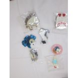 Seven assorted plastic animal brooches