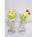 Two cast iron Esso figures