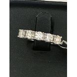 A 1.30ct G/VS2 five-stone diamond ring set in 18ct white gold