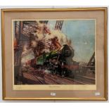 Terence Cuneo (1907-1996): A limited edition colour print of railway interest, 'Flying Scotsman',