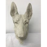 A rare Rosenthal bust of a german shepherd signed Heidenreich