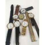 A quantity of quartz vintage wristwatches to inc Mickey Mouse