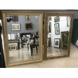 Two gilt framed mirrors