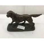 Alfred Dubucand 1828 - 1894 bronze figure of a dog signed to base