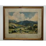 William Hyams (1878-1952): A mountainous landscape, watercolour, signed lower left,