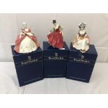 Three Royal Doulton figurines: 'Fair Lady',