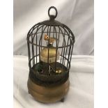 Automaton birdcage clock