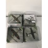 Four boxed Corgi WW11 legends aeroplanes