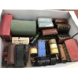 A quantity of Hornby 0 gauge tin plate locomotives & rolling stock