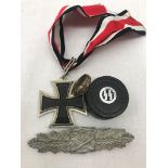 A reproduction Knight's Cross,