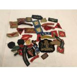 Mixed WWII embroidered badges;