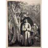 Jean-Jacques de Boissieu (Frrench, 1736-1810) after Francisco de Zurbarán: Desert Monks, etching,