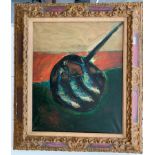 George Kennerley (1908-2009): Fish study, oil on canvas, signed verso,