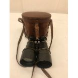 A cased pair of French binoculars