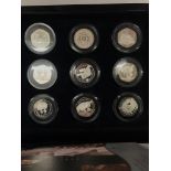 Cased silver proof coins