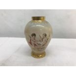 A hand-painted miniature Viennese vase