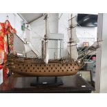 A model of a La Frinza galleon