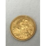 A 1901 half sovereign