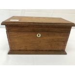 An Edwardian mahogany box