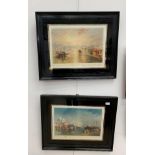 A pair of signed Venetian prints,