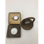 Three pocket watches to inc silver examples