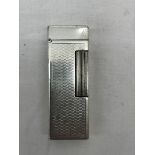 A Dunhill silver-plated wick oil lighter