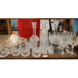 Cristal D`arques glass and other vintage glass to inc decanters;
