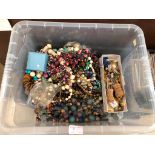 A large quantity of costume jewellery