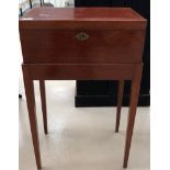 An Edwardian mahogany sewing table