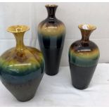 Three Persian vases,