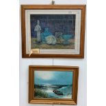 Pat Wearn (20th century): A still life pastel, signed & labelled,